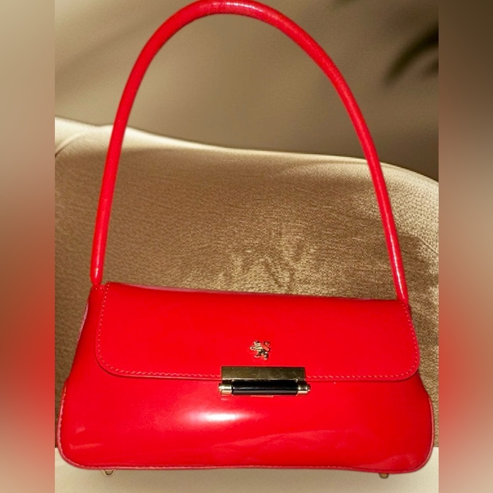 ITALIAN LUX BAG PURCHASED THERE. FAMOUS LION LOGO, DUST BAG PRATESI BRAND